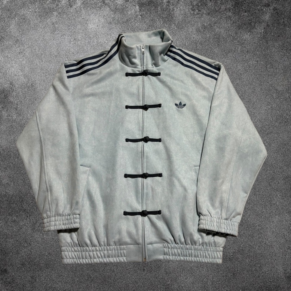Adidas Originals CTT 3.1 Soft Track Jacket Mens Medium Ash Grey Frog Toggle NWT